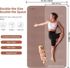 Tapete de Yoga Plegable 74"x47.2"x 0.4" – Tapete de Yoga Grande