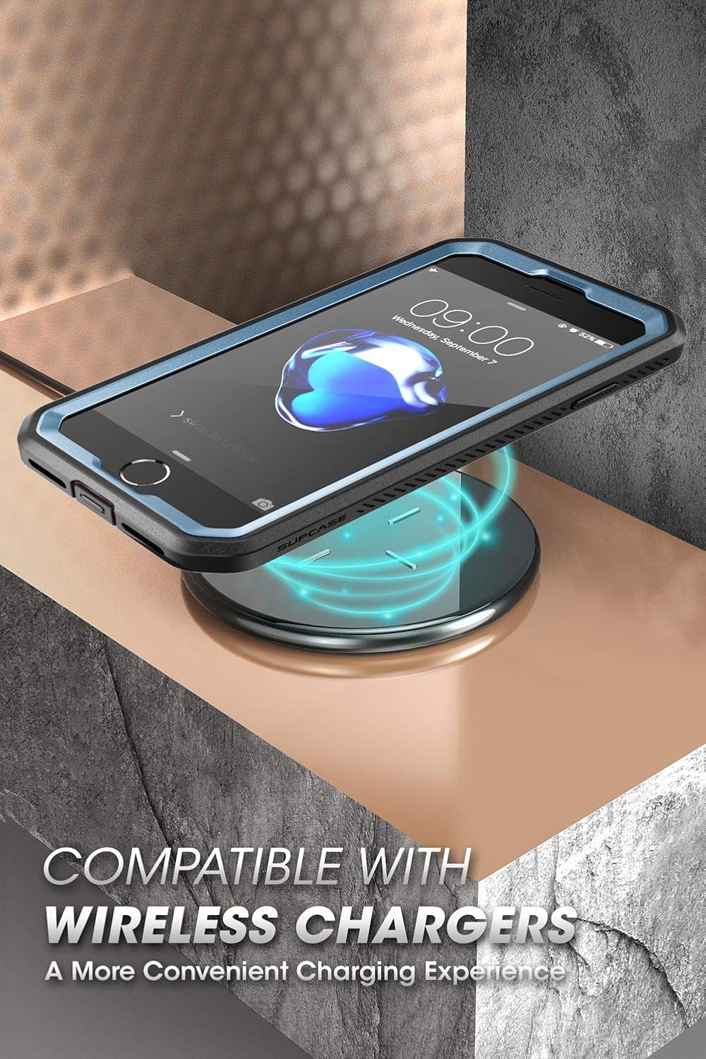 SUPCASE Funda para iPhone SE de 3ª generación / iPhone SE de 2ª generación / iPhone 7/ iPhone 8 (Unicorn Beetle Pro), con protector de pantalla y soporte y clip, funda resistente para teléfono para