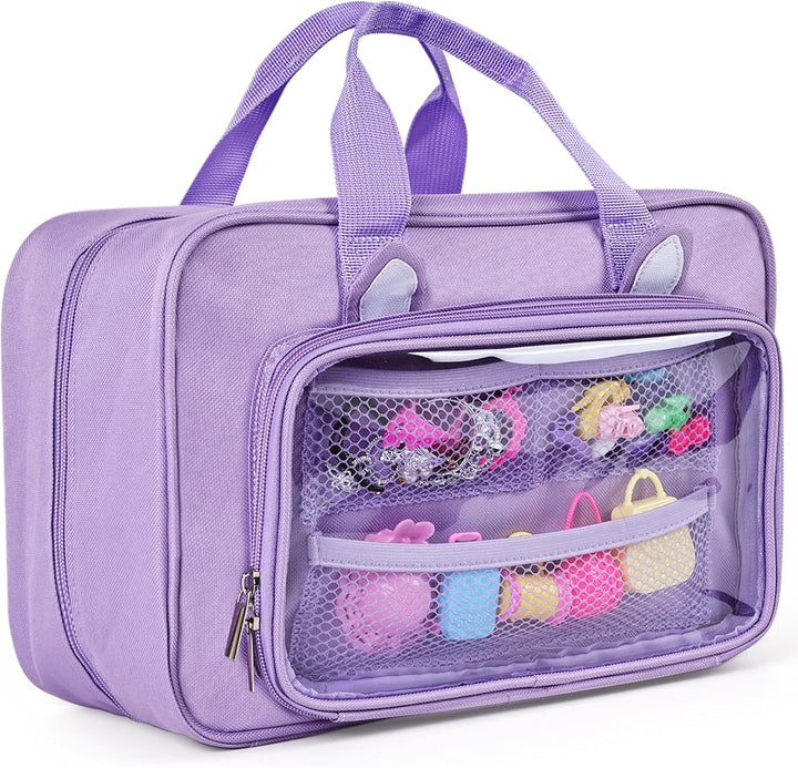 DSLIUPIU Estuche de transporte compatible con muñecas Barbie de 12...