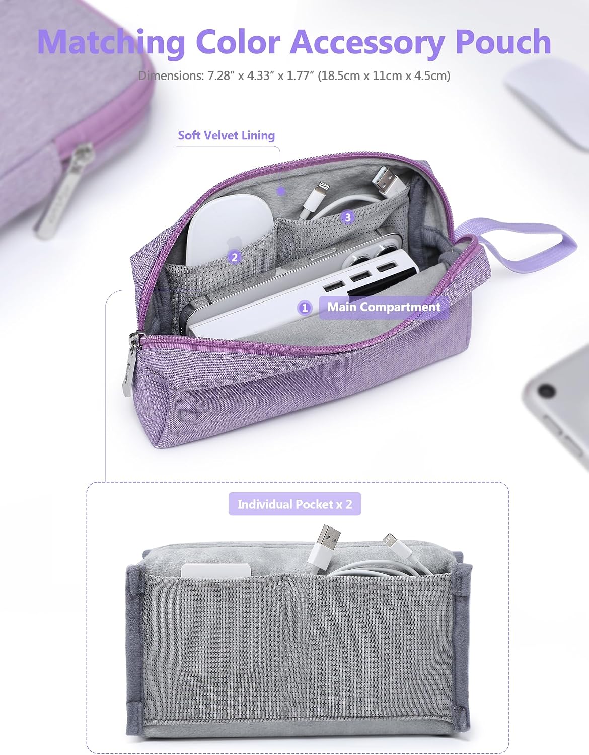 HYZUO Funda para portátil de 17-17.3 pulgadas, juego de bolsas para...