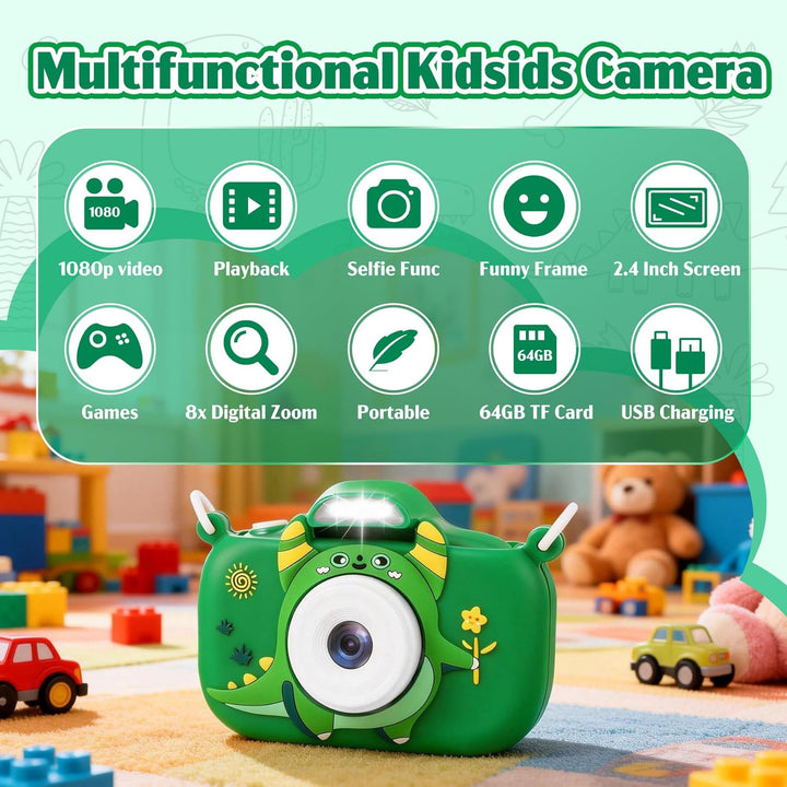 Juguetes de cámara para niños de 3 a 9 años. Cámara digital para ni...