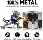 Juego de juguetes antiestrés de cubo infinito de metal prémium para aliviar