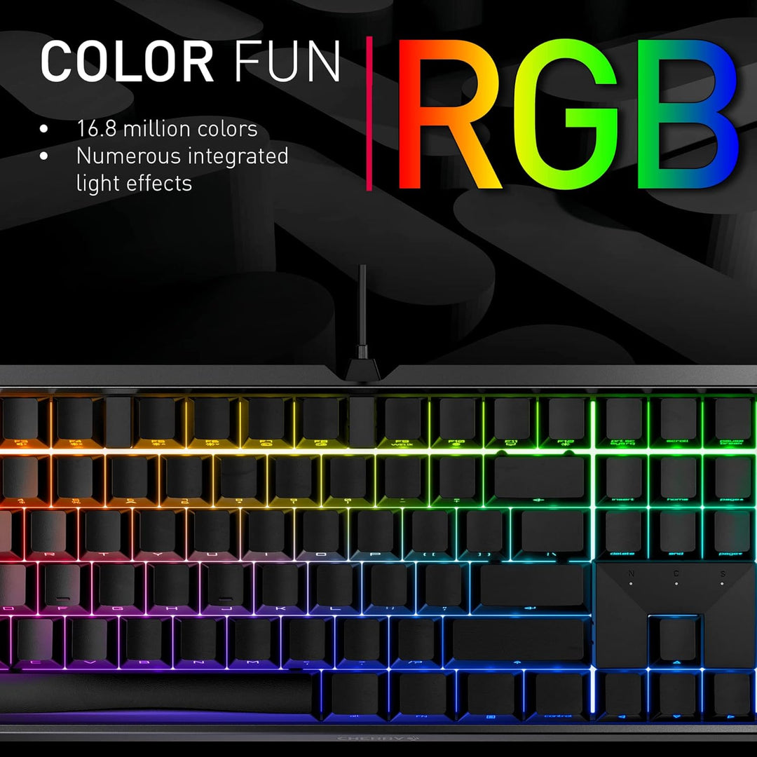 Cherry MX Board 3.0 S Teclado mecánico con cable para gamer, con ca...
