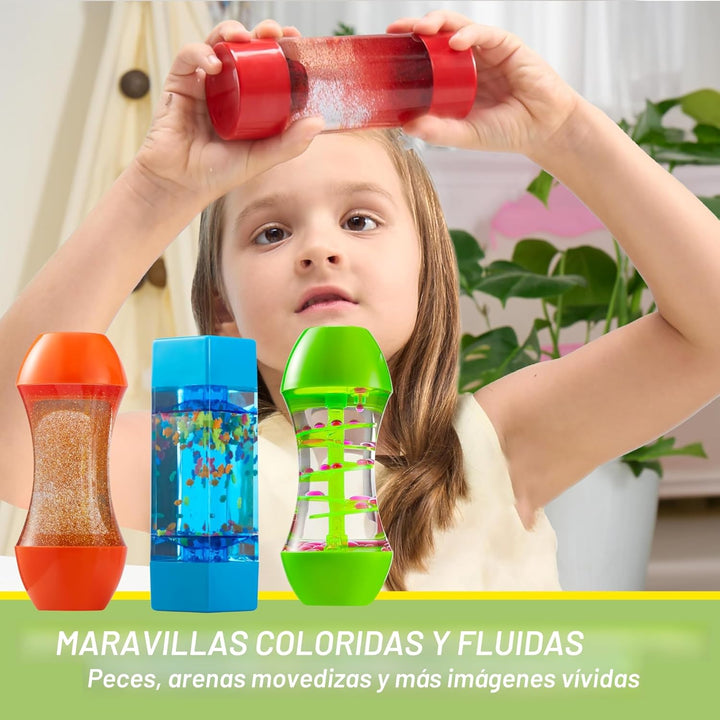 JOYIN Paquete de 4 Tubos Fidget para Niños, Tubos Sensoriales, Jugu...