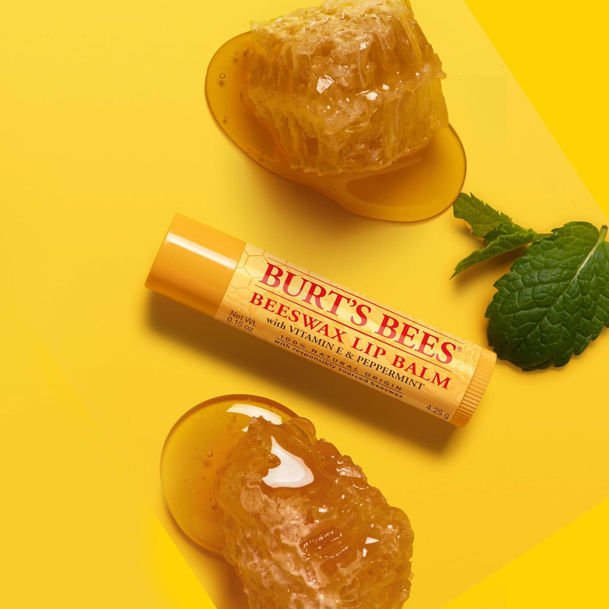 Burt's Bees Bálsamo labial - Cera de abeja original, paquete de...