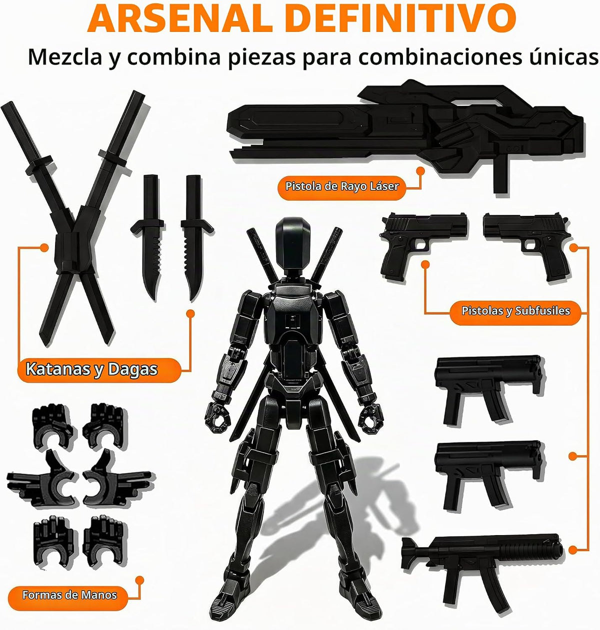 Titan 13 Action Figure,Lucky Robot 13 Multi Jointed Movable Toy