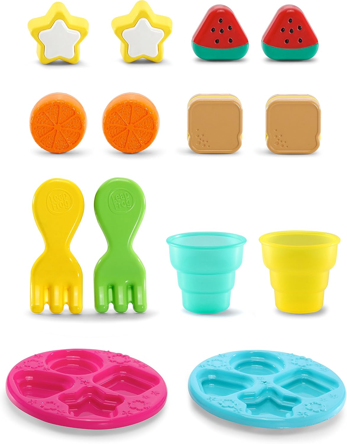 LeapFrog Cesta de Picnic Formas y Compartir (Empaque Libre de Frustraciones), Rosa