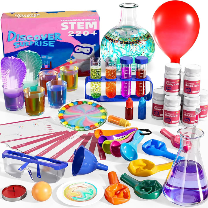 ZDRKWSM Kit de ciencia con más de 220 experimentos de laboratorio c...