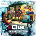 Calendario de Adviento Clue: Secretos bajo la nevada | 24 días | Juegos de misterio familiar | con 6 fichas temáticas de invierno y sorpresa | A partir de 10 años | 1 jugador
