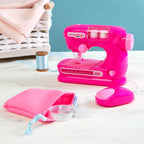Anker Play 500659/DOM - Máquina de coser para niños con regla y aguja, 6 piezas, color rosa
