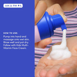Evereden Lavado facial para niños: melocotón fresco, 3.4 onzas líqu...