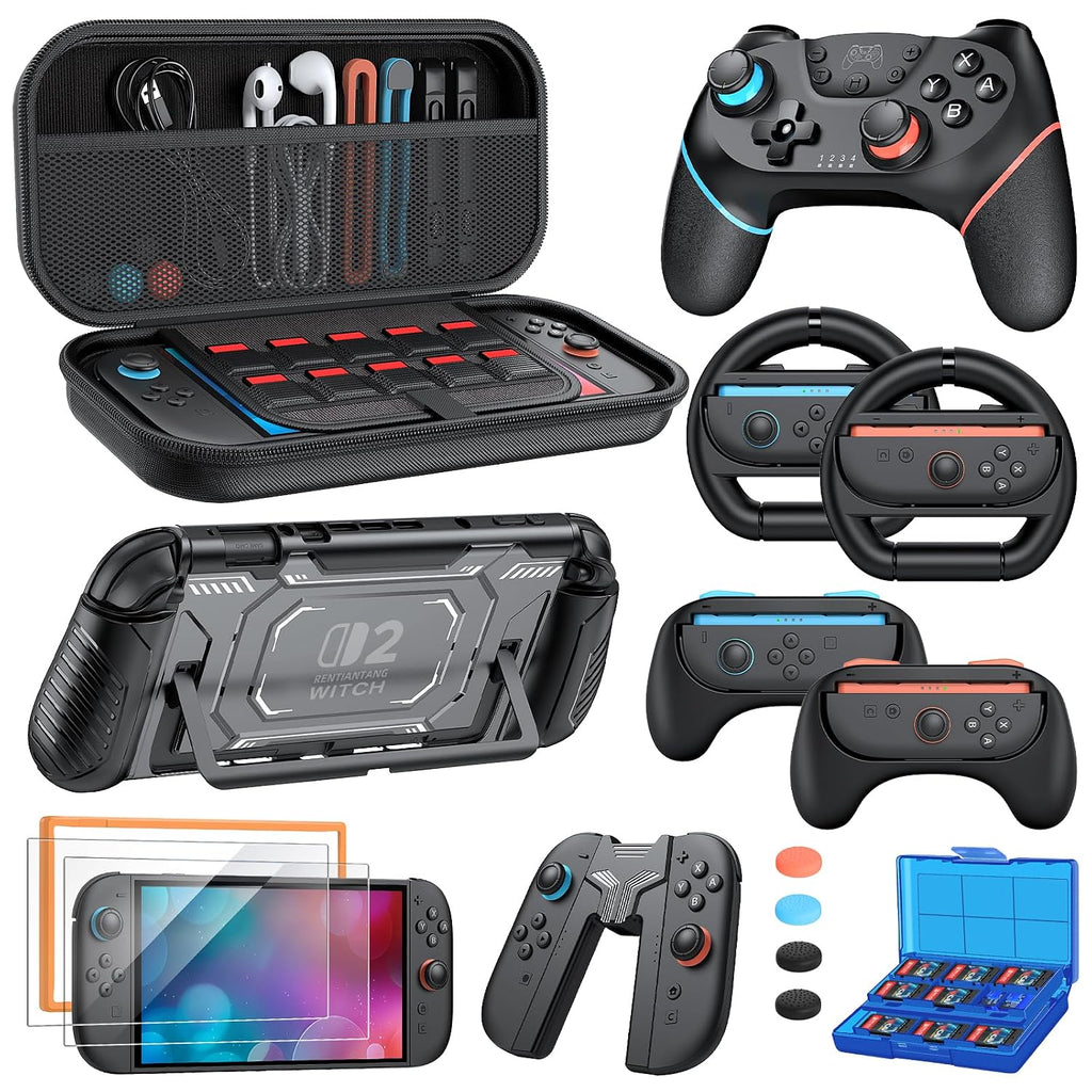 Accesorios para Switch 2: Kit Bundle de 17 en 1 para Nintendo Switch 2