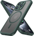 ImpactStrong Protector Magnético Diseñado para Funda iPhone 15 Pro [Protección de Cámara] [Probado contra Caídas de Grado Militar] [Compatible con MagSafe] Funda de Teléfono Delgada Translúcida Mate