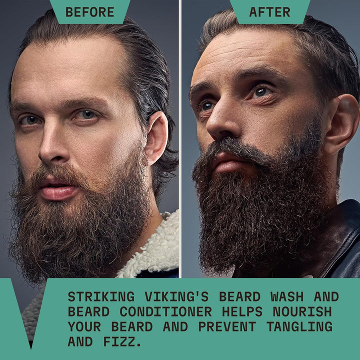 Striking Viking Jabón y acondicionador para barba \u2013 20 onzas l...
