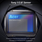 Acer Cámara web A640 4K con micrófono de cancelación de ruido AI para
