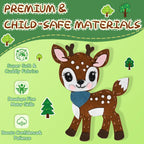 GOASION Kit de costura para niños, kit de costura de animales de la selva