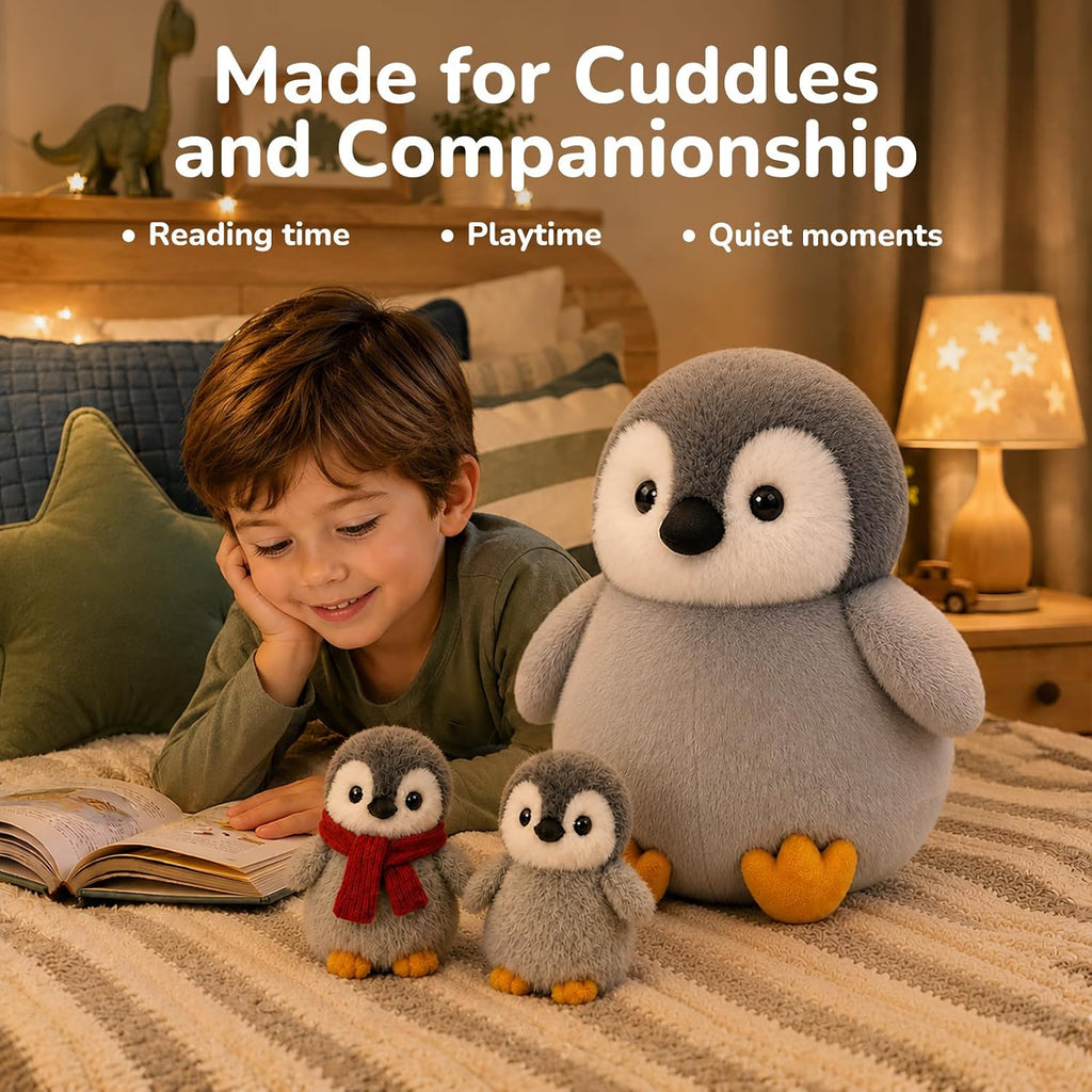 YIIQUWEN Juguete de peluche de pingüino, mamá pingüino