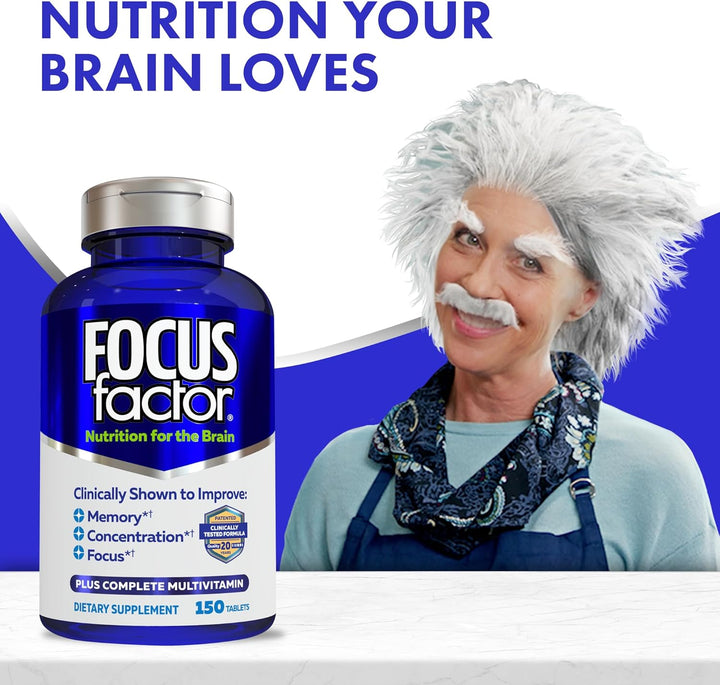 Focus Factor Nutrition for The Brain, Suplemento cerebral mejorado...