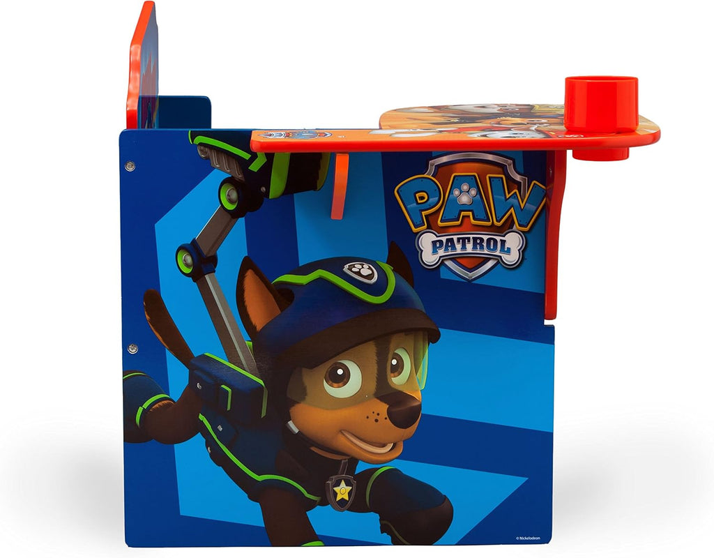 Delta Children Escritorio con silla con compartimento de almacenamiento, Nick Jr. PAW Patrol