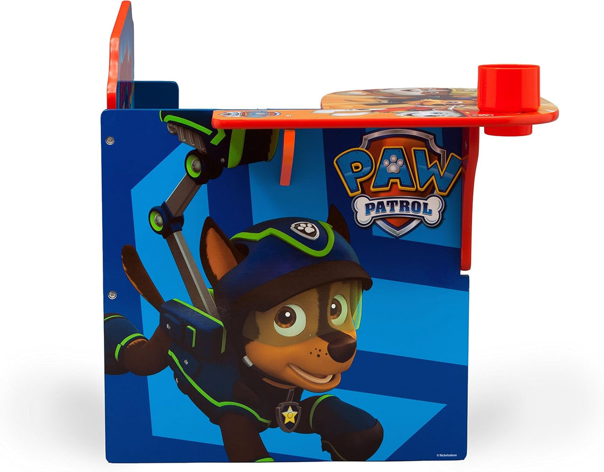 Delta Children Escritorio con silla con compartimento de almacenamiento, Nick Jr. PAW Patrol