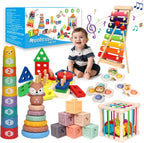Juguetes para bebés 18-36 meses, Set de actividades Montessori 7 en 1