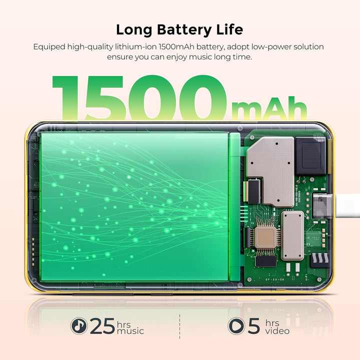 Reproductor de MP3 de 160GB con Bluetooth y WiFi, reproductor de mú...