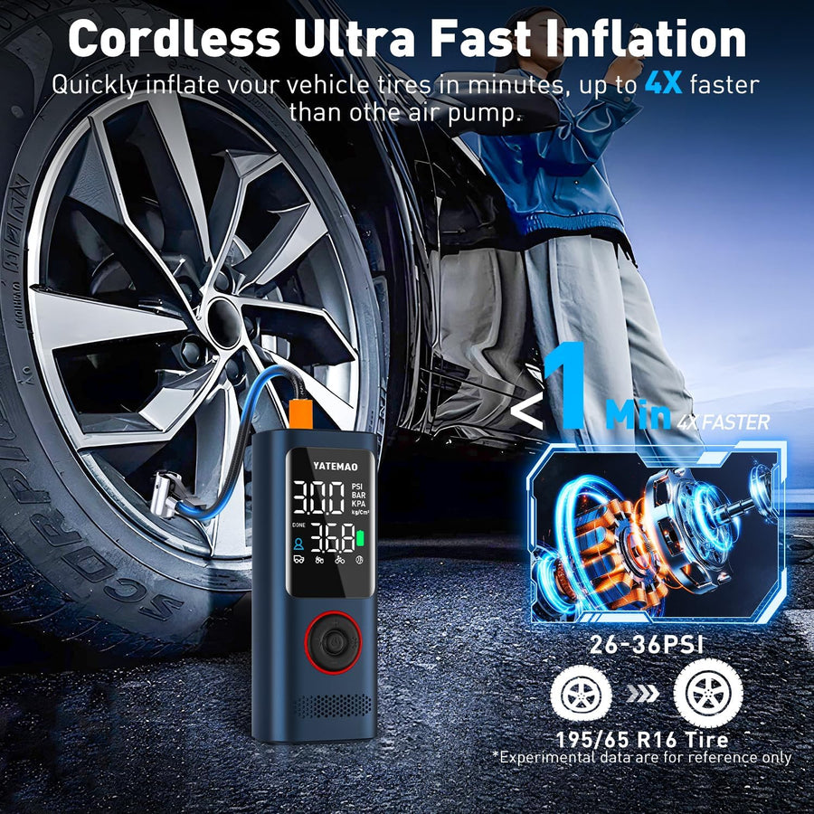 Compresor de aire portátil para inflador de neumáticos, inflador de...
