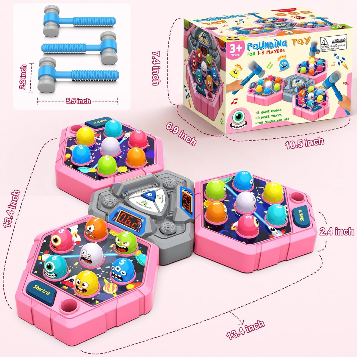 Whack Game Mole, juguetes para edades de 3 a 8 años, regalos para
