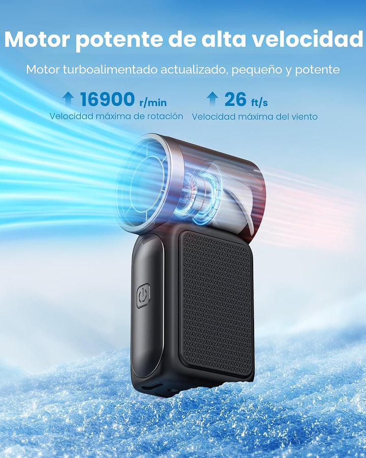 Gaiatop Mini ventilador portátil de mano, 6 velocidades 16900 RPM,...