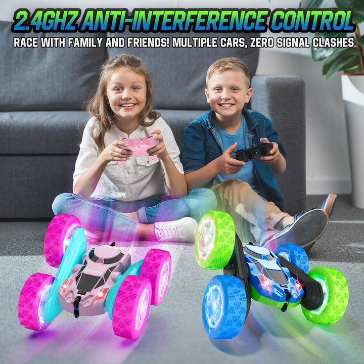 Hamdol Coches de juguete RC para niños de 6 a 12 años, auto girator...