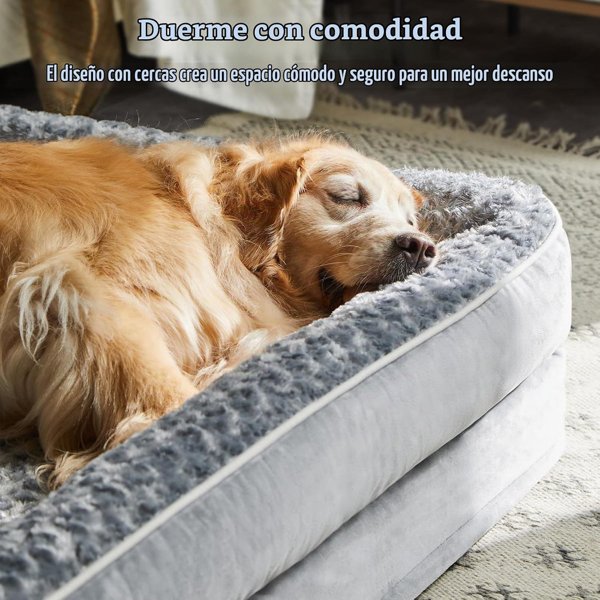 WNPETHOME - Camas para perros de gran tamaño, sofá cama ortopédica lavable para perros con forro impermeable y parte inferior antideslizante para dormir