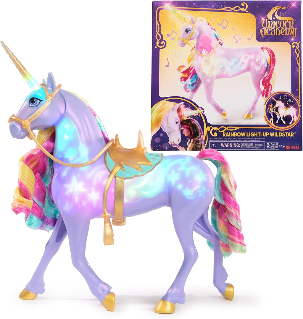 Unicorn Academy Estrella silvestre iluminada, muñecas y juguetes de