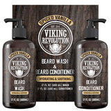 Viking Revolution Champú y acondicionador de barba para hombres con...