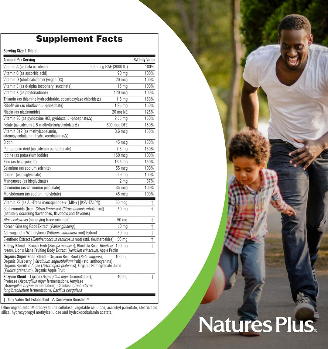 Natures Plus His Journey - 30 tabletas - Multivitamínico para hombr...