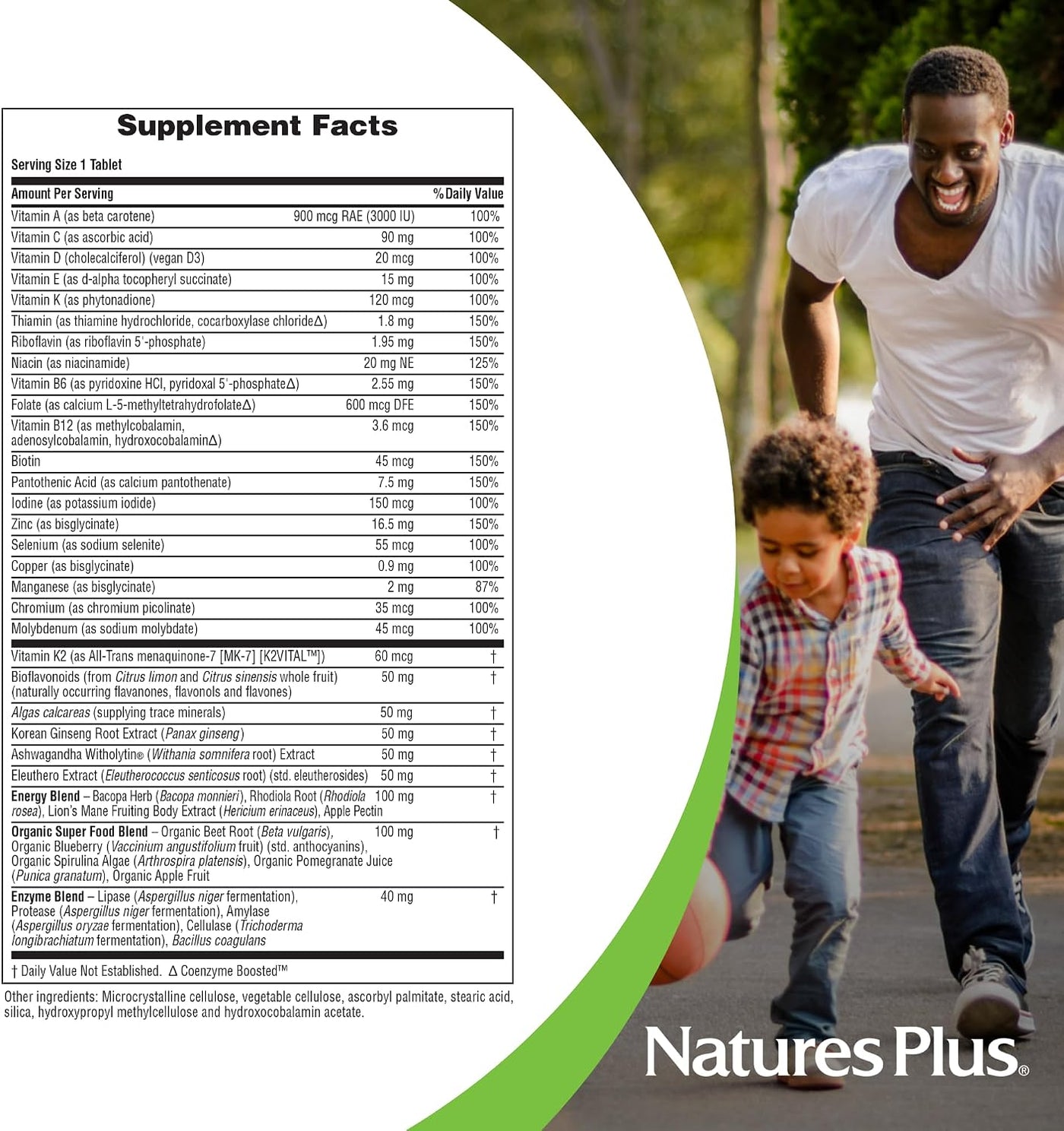 Natures Plus His Journey - 30 tabletas - Multivitamínico para hombr...