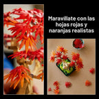 LEGO Botanicals 10348 - Kit de construcción de árbol bonsái de arce rojo japonés para adultos mayores de 18 años – Decoración única del hogar para habitación u oficina – Idea de regalo de inauguración de la casa para el nuevo hogar – Decoración de plantas