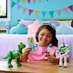 Mattel Disney y Pixar Toy Story 5 ¿Qué es una boda? Paquete de 4 figuras con accesorios, paquete de historia de escala de juegos