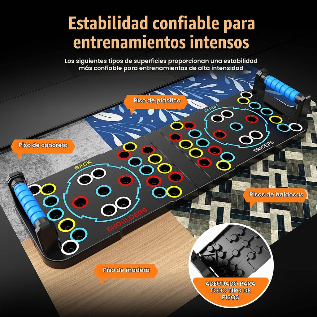 Tabla de Flexiones, Tabla de Flexiones Plegable para Hombre, Barra de Flexiones Portátil 30 en 1