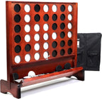 SPORT BEATS Juego gigante de madera 4 en una fila para conectar 2.7 pies