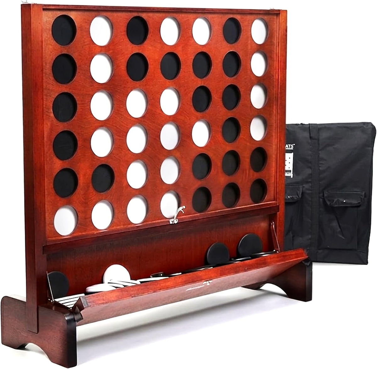SPORT BEATS Juego gigante de madera 4 en una fila para conectar 2.7 pies