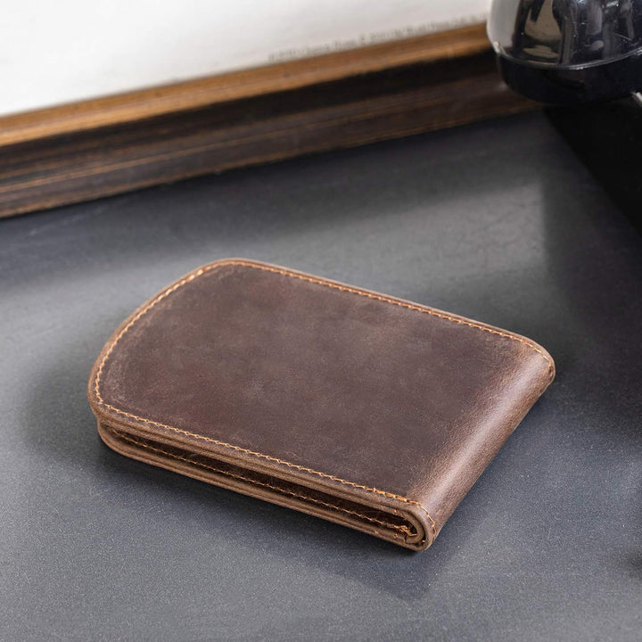 Cartera Polare delgada curva para bolsillo frontal con bloqueo RFID...