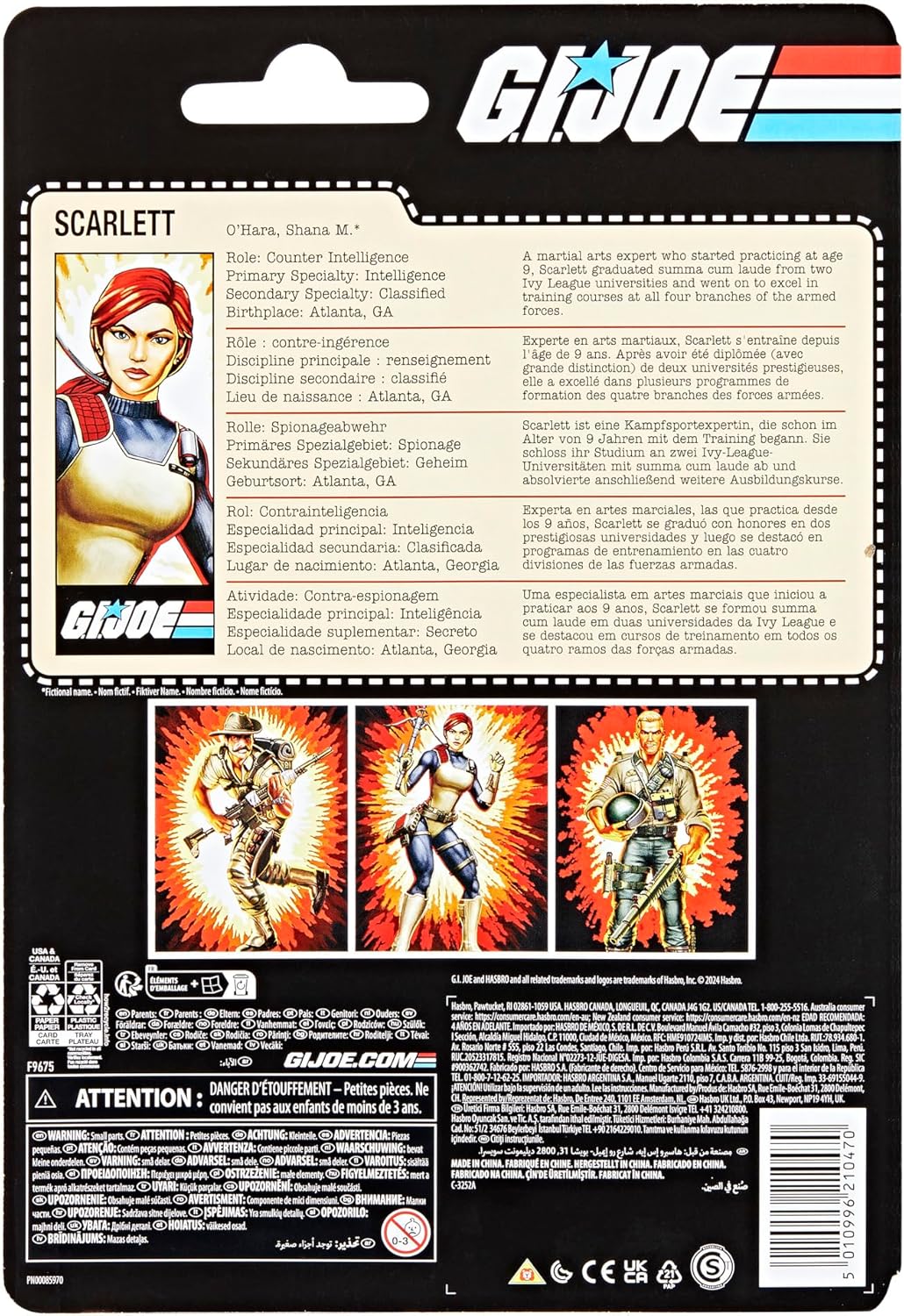 GI Joe Classified Series Retro Cardback Scarlett Figura de
