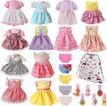 Alive - Ropa y accesorios para muñecas de bebé, 12 juegos de ropa de muñeca para muñecas de 12, 13, 14, 15, 16 pulgadas, ropa de muñeca de bebé, accesorios de trajes de muñeca con horquilla y