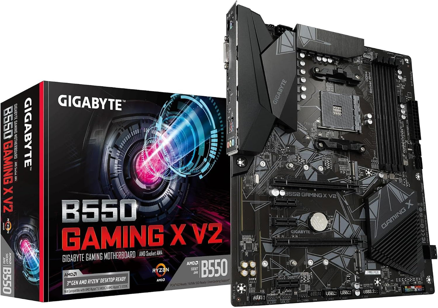 GIGABYTE B550 Gaming X V2 - Tarjeta madre para juegos compatible co...