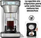 Cafetera de café OXO Brew de 12 tazas con función de porción única sin cápsula, plateada
