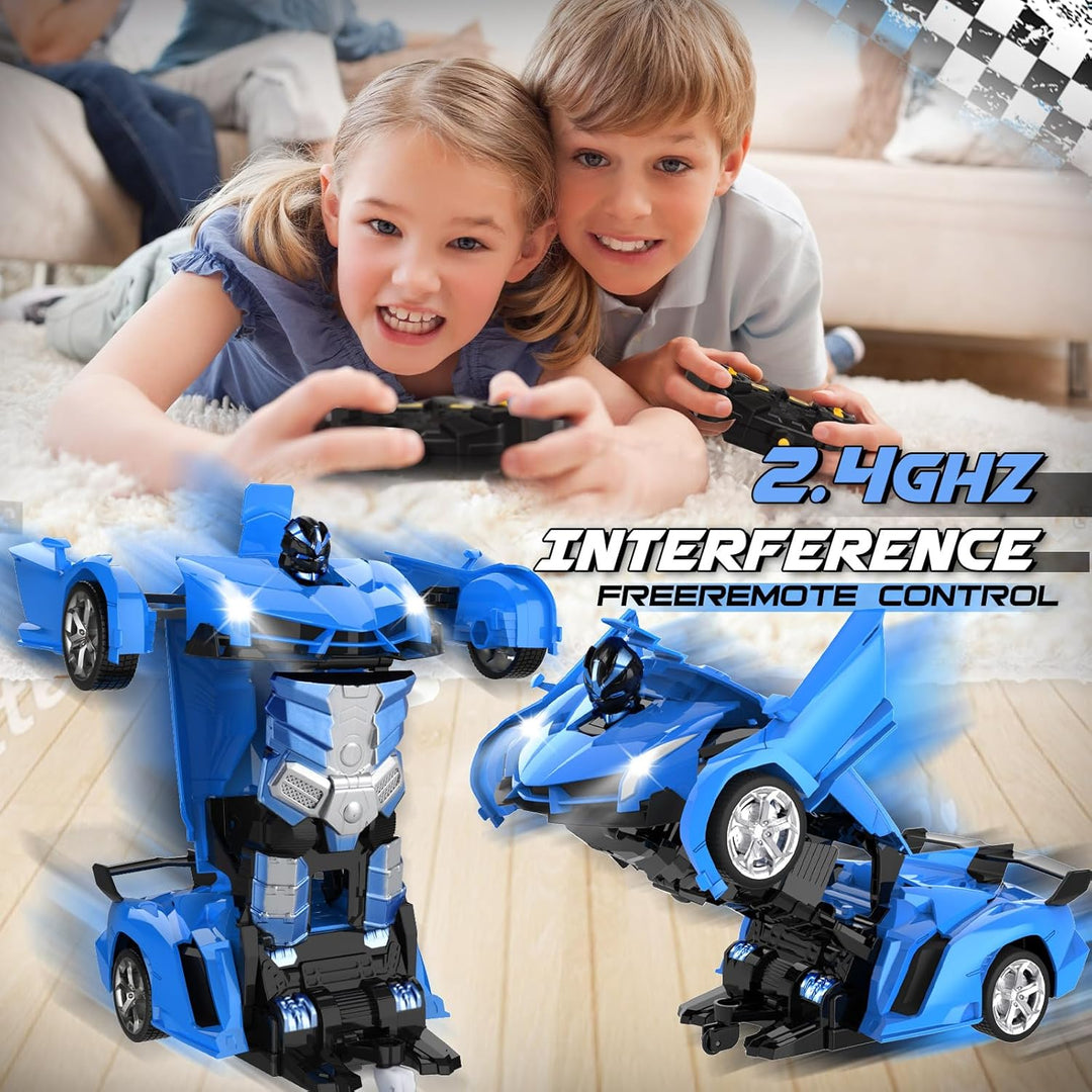 Britik Transform - Coche de juguete a control remoto para niños de...