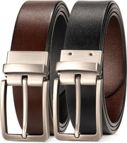 WOLFANT Cinturón de cuero reversible dos en uno, cinturón casual 10...