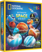 National Geographic Space Gemstone Dig Kit con 16 Real Specimens
