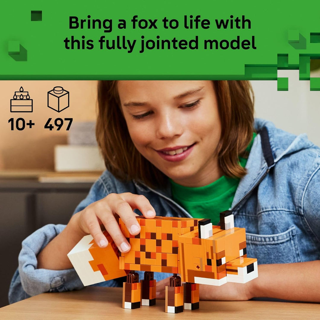 LEGO Minecraft The Fox - Juguete de construcción y