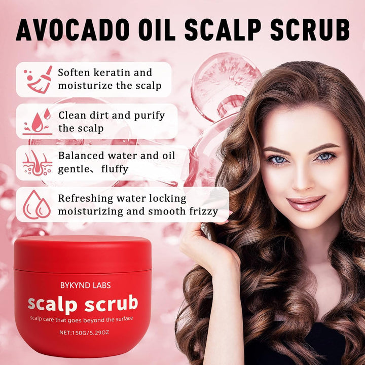 Exfoliante oficial de BYKYND LABS para cuero cabelludo con aceite d...